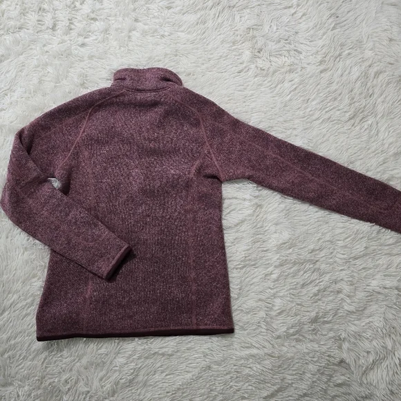 Patagonia Women's Berry/Purple Zip-Up Sweater - Picture 2 of 3